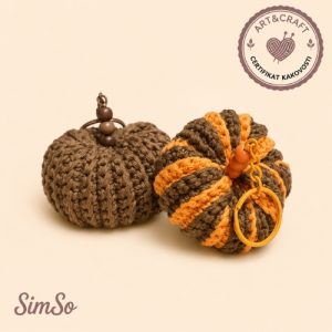 Kvačkan obesek za ključe SimSo Autumn Pumpkin