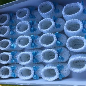 kvačkani konfeti copatki