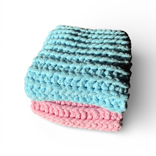 Puffy odejica za dojenčke 50x50 cm – izjemno mehka in topla - motiv kitke - slika 3