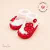 Kvačkani otroški copatki SimSo Blossom Ruby